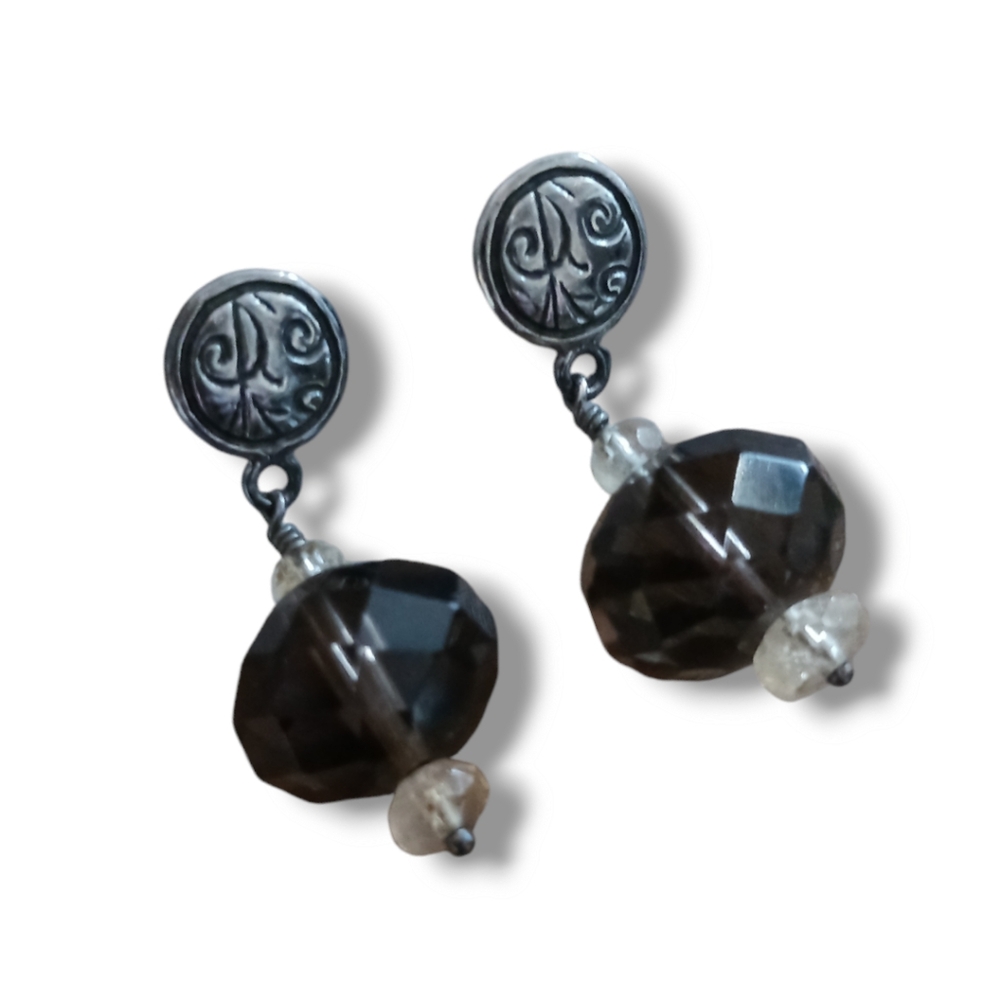 Silpada Smokey Quartz earrings